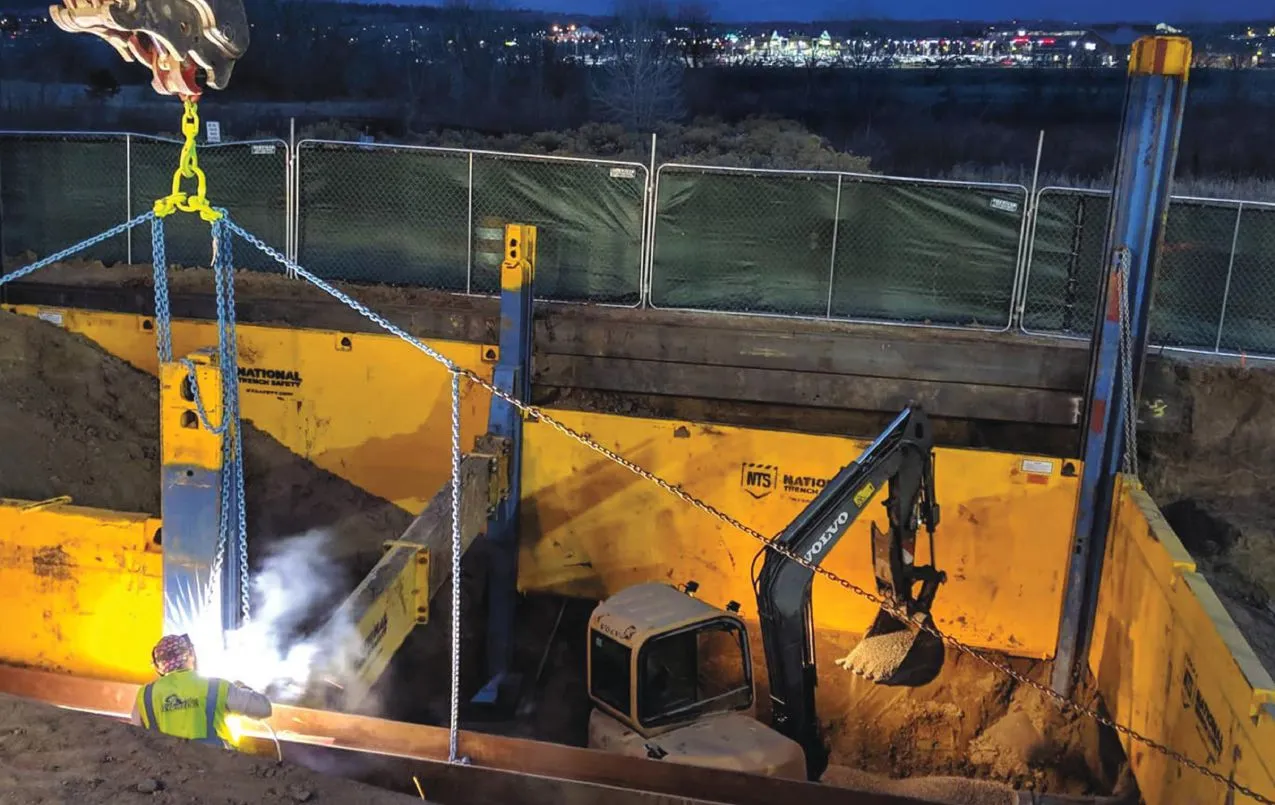 Lift station expansion, Parker